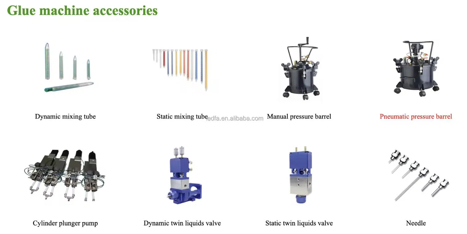 เครื่องเติมปริมาณพอลิอุเรธาน เอโป็กซี่ AB Component Silicone Dispensing Machine เครื่องป้อนกาวแม่นยําสูง 9