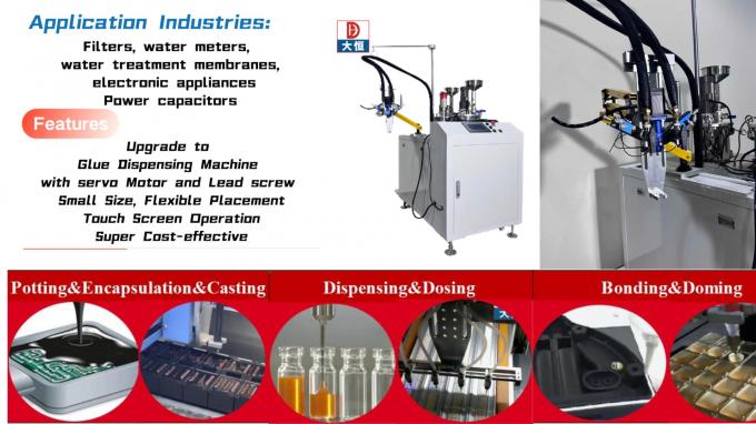 อัตโนมัติซิลิโคน Epoxy PU โรบอตการป้อนกาวด้วยระดับความว่างสูง 0