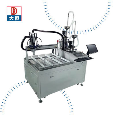 D&H อัตโนมัติ Dispenser ผสมสับปั๊ม Spraying รีซิน Potting Machine สําหรับชิ้นส่วนอิเล็กทรอนิกส์